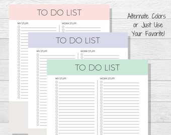 To Do List Printable - Daily To Do List - Daily Organizer - Daily Schedule - Daily To Do - To-Do List - Planner Printable - Daily Planner