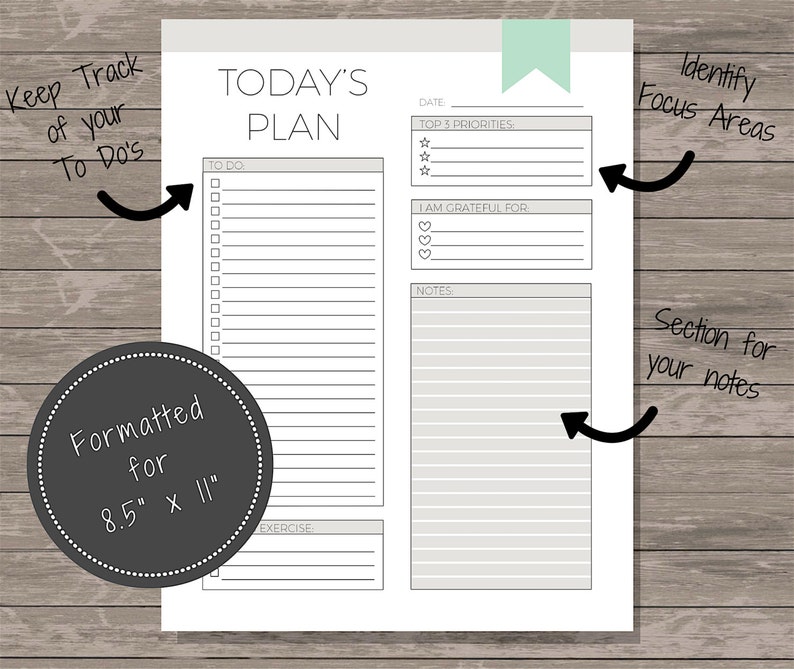 Daily Planner Planner Printable Daily Planner Printable Goal Planner To Do List 2022 Planner To Do List Printable Daily To Do image 3