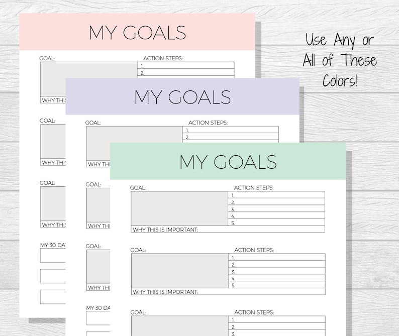 Intent Template - Intent Planner Printable - Existence Aims Printable - Reason Worksheet Template - 2018 Aims - 30 Working day Situation - Reason Tracker photograph relating to Printable Goal Sheets named Function Template - Reason Planner Printable - Everyday living Objectives Printable - Purpose Worksheet Template - 2018 Aims - 30 Working day Dilemma - Reason Tracker