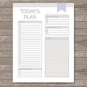 Daily Planner Planner Printable Daily Planner Printable Goal Planner To Do List 2022 Planner To Do List Printable Daily To Do image 4
