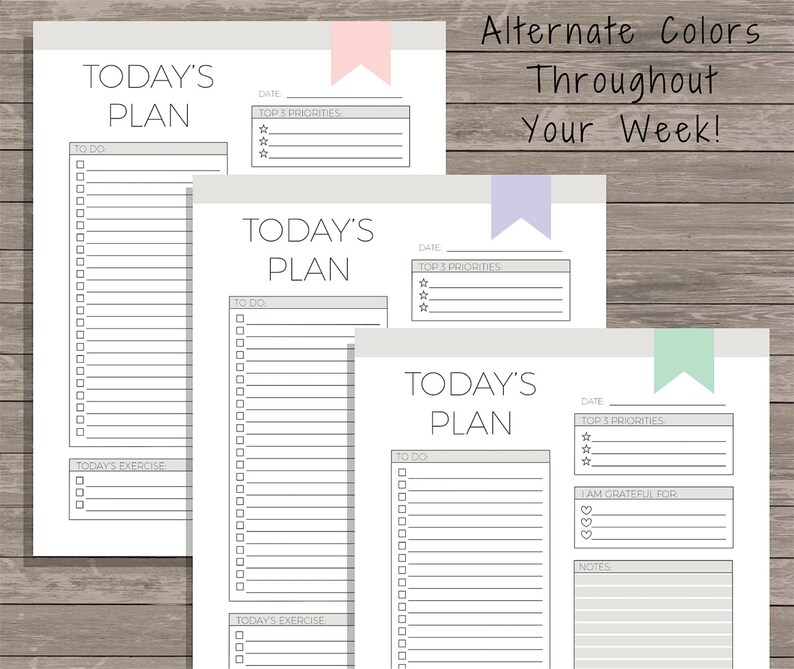 Daily Planner Planner Printable Daily Planner Printable Goal Planner To Do List 2022 Planner To Do List Printable Daily To Do image 1