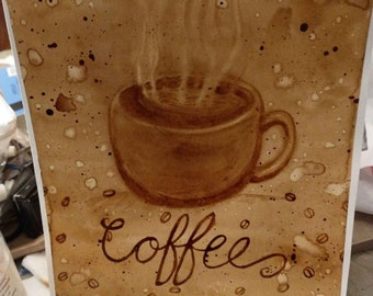 Coffee coffee painting