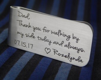 Money Clip Dad Wedding gift from The Groom,Idea Gifts Present for Man Dad Father Father of The Bride Thank you for raising the women of my dreams/ ,Wedding Gift