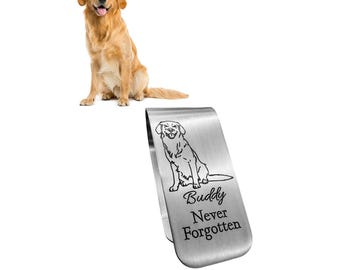 Engraved Aluminum Memorial Actual Loved One or Pet Picture Car Visor Clip- Personalized