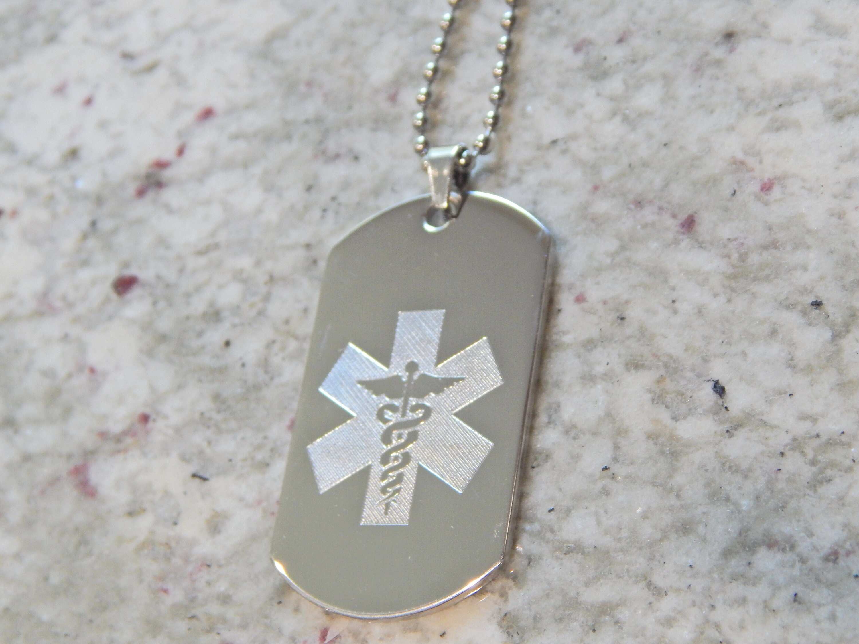 Dog Tag Necklace - Etsy