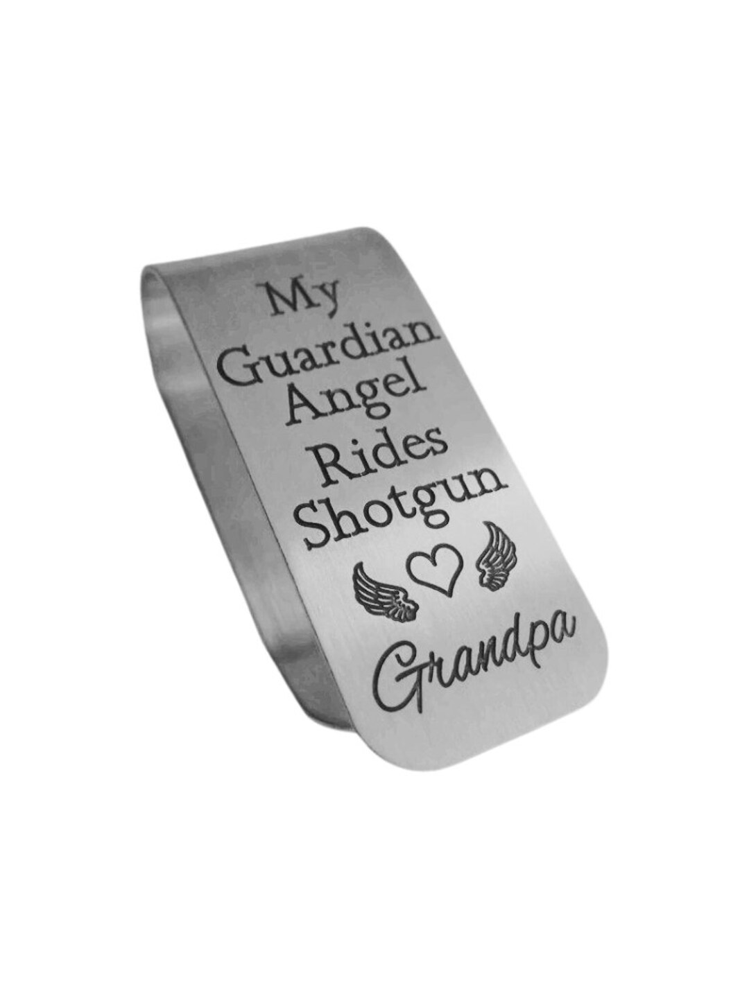 Guardian Angel Car Visor Clip, Engraved Aluminum Visor Clip, Gift for ...