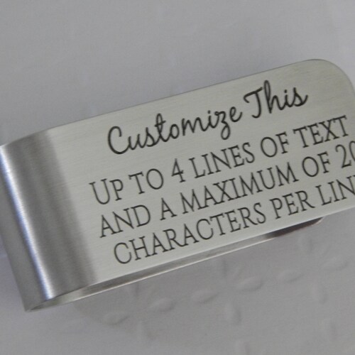 Engraved Aluminum Visor Clip Customized Visor Clip New Etsy