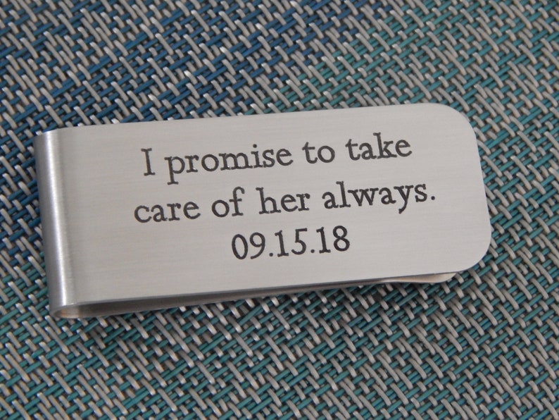 father of the bride money clip