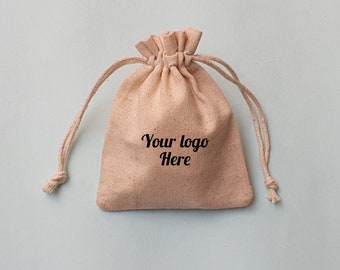 100 Natural Cotton Drawstring Pouch, Custom logo bags, Cotton Bags, cotton pocuhes, logo Bag, favor bag, jewelery cotton bags, jewelry bags