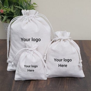 Bolsa personalizable con nombre o inicial, saco algodón regalo original  unico