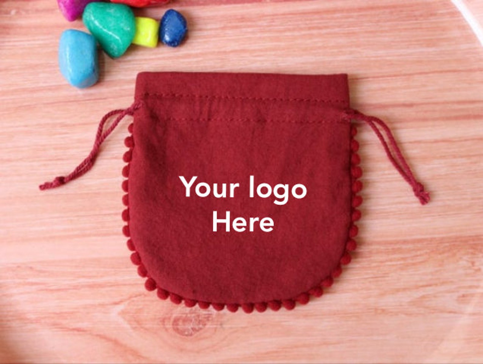 Set of 100 personalized drawstring jewelry pouch logo pouch Etsy
