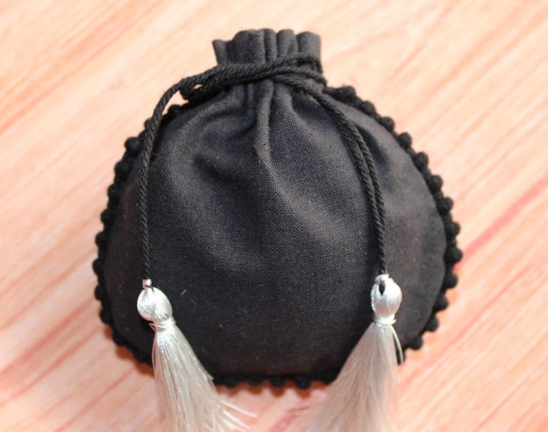 custom logo pouches jewelry pouches coin pouches hand bags gift bags 100 BLACK cotton fabric pouch with tassel