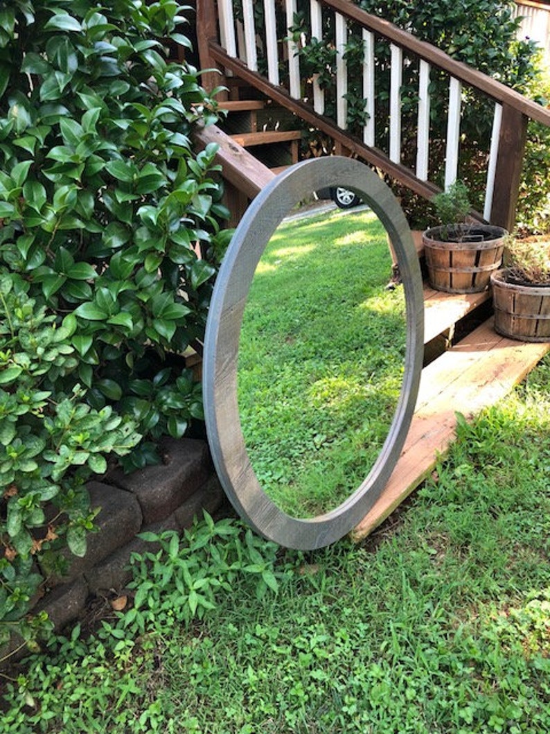 Mirror Rustic Mirrors Reclaimed Wood Mirror Rustic Bathroom Etsy