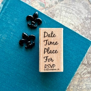 DIY Party Invite Card Making Rubber Stamp RSVP Date Time Place For Made by Stampin Up image 2