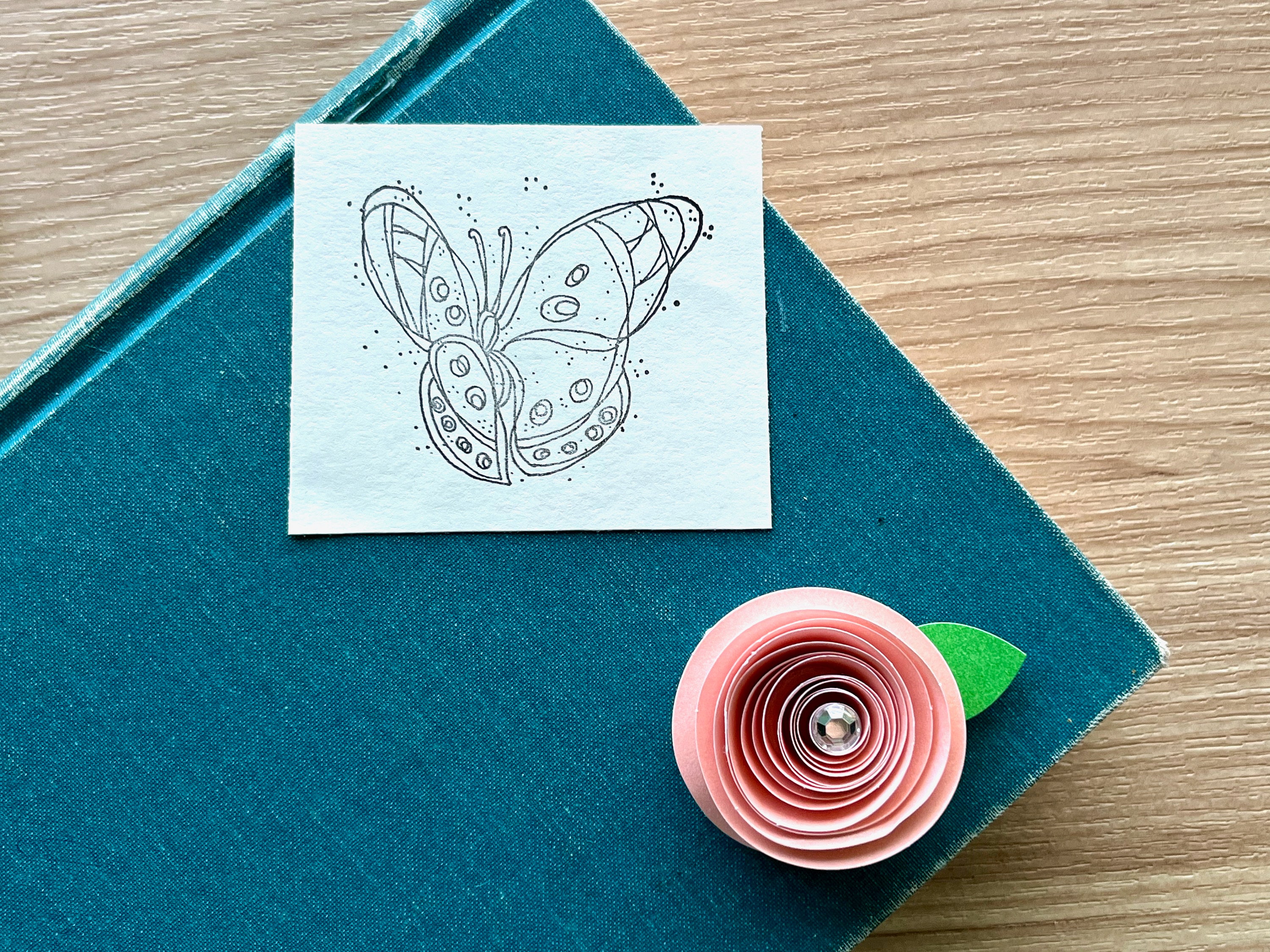 Butterfly Bug Rubber Stamp Simple Design Style by Stampin Up - Etsy