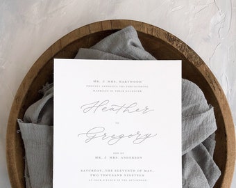 Calligraphy Wedding Invitations // Fine Art Wedding Invitations // Semi-Custom Invitation Suite // Wedding Invitation Suite // FINLEY