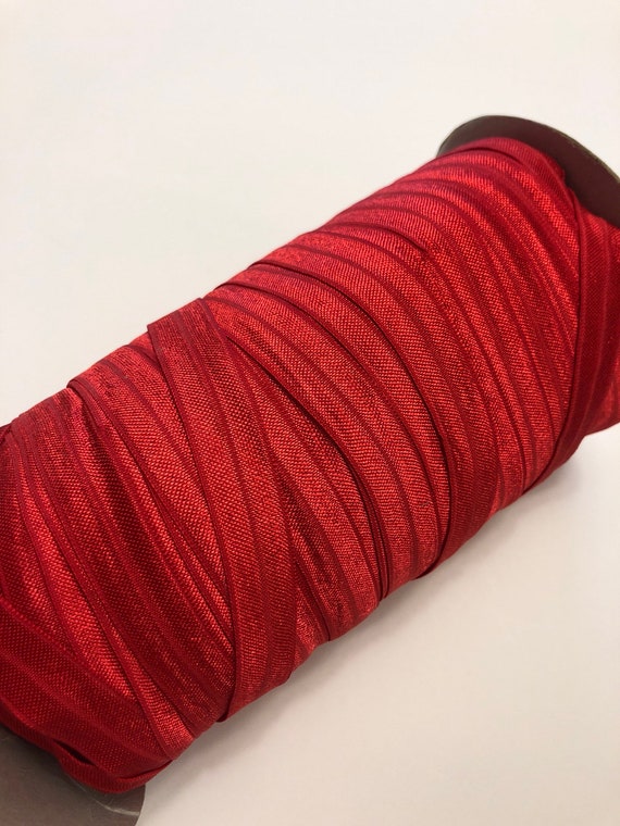 Headband Making Station Red Foe Red Hair Tie Elastic Fold Over Etsy