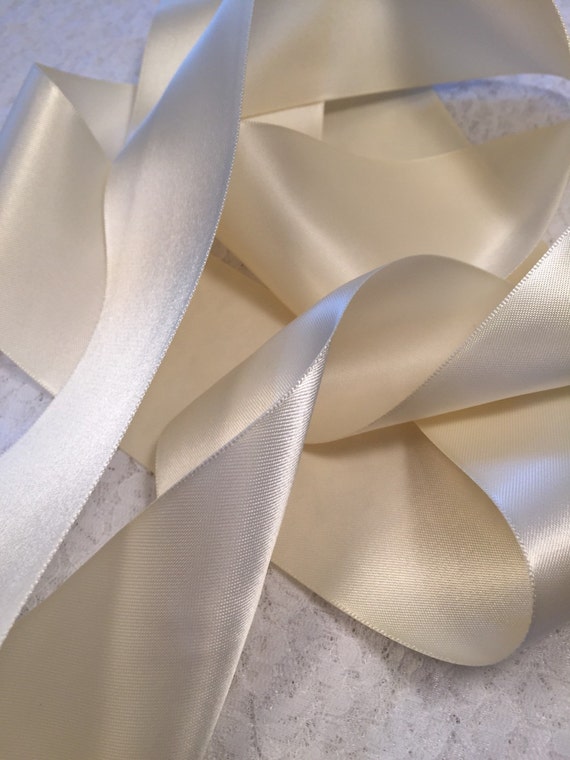 Ivory Satin Ribbon Bridal Dress Sash Diy Bridal Belt Ivory Etsy