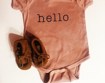 Hello Onesie, Welcome to the World, Nice to Meet You Onesie, Coming Home Outfit