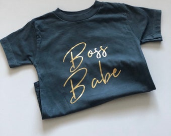 Boss Babe Girls Tee, Strong Girls Shirt, Boss Babe Shirt, Strong T-Shirt