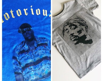 Hip Hop Shirts/Biggie Smalls/Tupac/Best Rapper