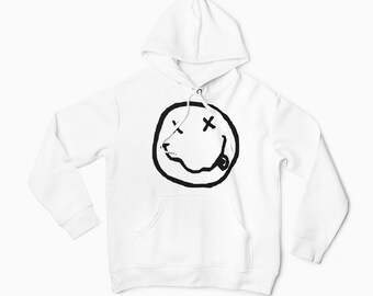 Nirvana Smiley Face Kids Sweatshirt, 90's Graphic, Smile Sweatshirt, Kids Band Sweatshirt, Band Sweatshirt, Fall Sweater