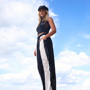 【SATIIIZ】Blan painted string pants Z Supply Hunter Knit Denim Washed Indigo Pant – Cowboy
