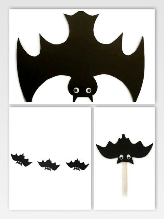Halloween Decoration Set Halloween Bat Decorations Bat Etsy