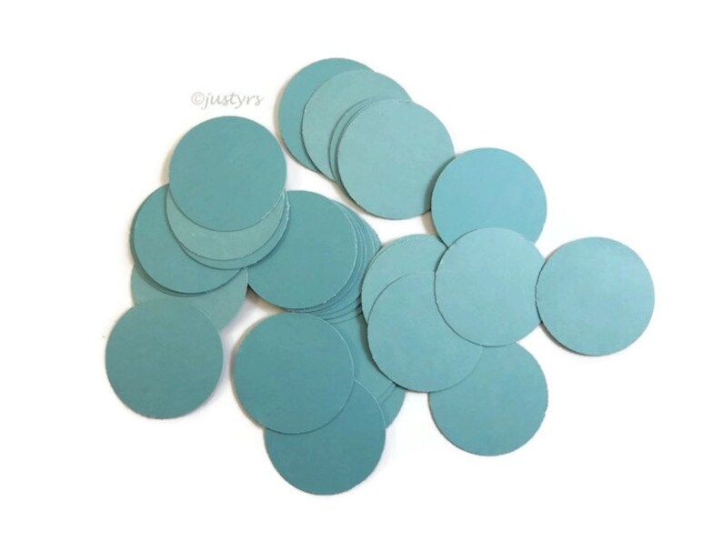 wedding circle confetti bridal shower confetti Blue wedding confetti 100 Blue Circle Confetti Baby shower circle confetti party decor
