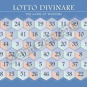 Instant Download High-Res Lottery Numbers Spirit Board (Ouija Board) PDF — Let The Spirits Assist in Choosing Your Lotto Numbers!