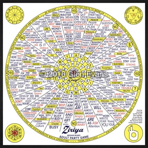 Sofortiger Download 24 "x 24" Ziriya Message Board (Gesprächsbrett, Ouijaboard) PDF und JPEG