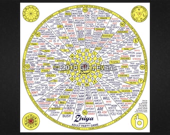 Instant Download 24" x 24" Ziriya Message Board (Talking Board, Ouija Board) PDF and JPEG