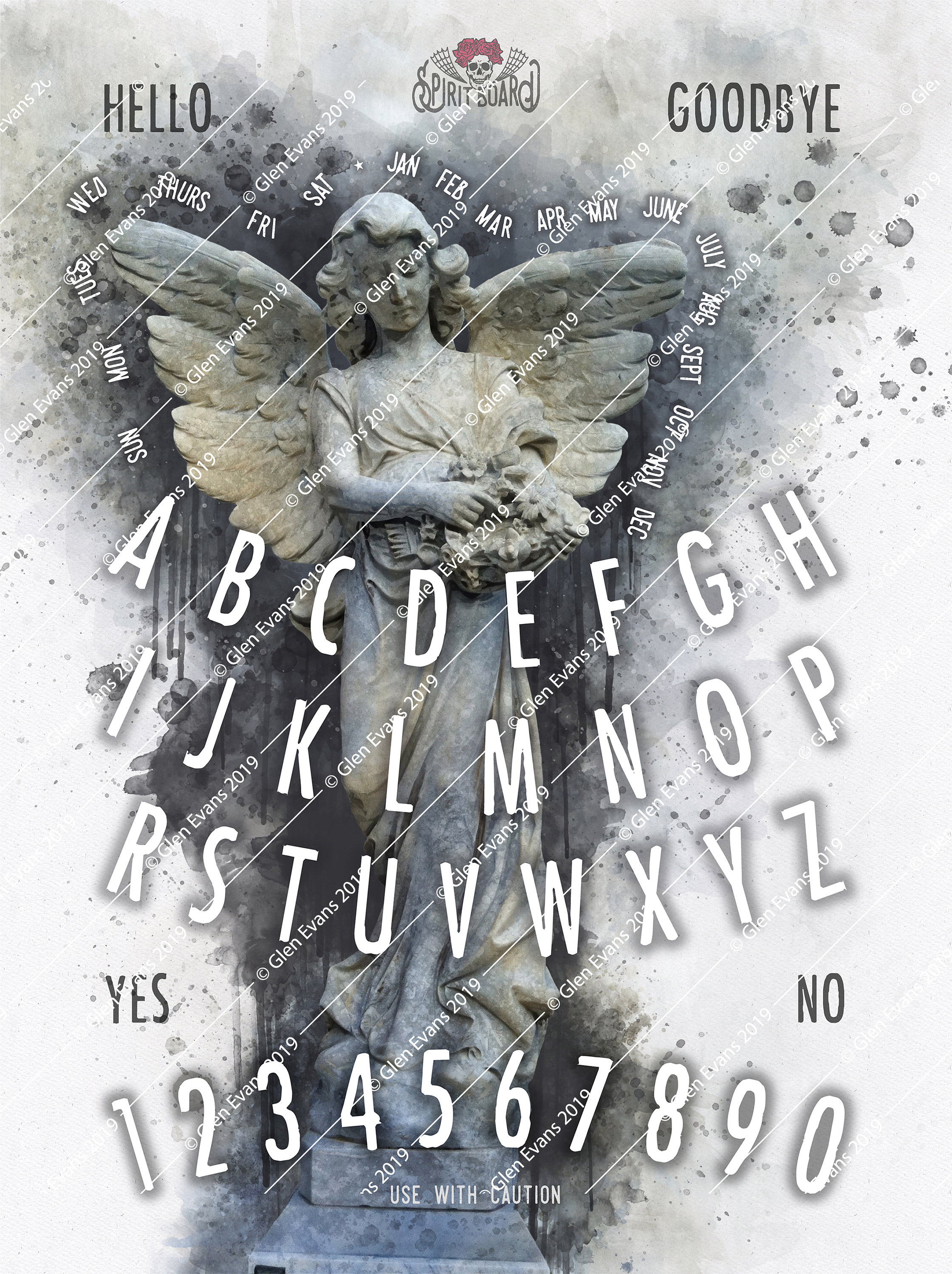 Instant Download High-res Cemetery Angel Statue Spirit Board (talking ...