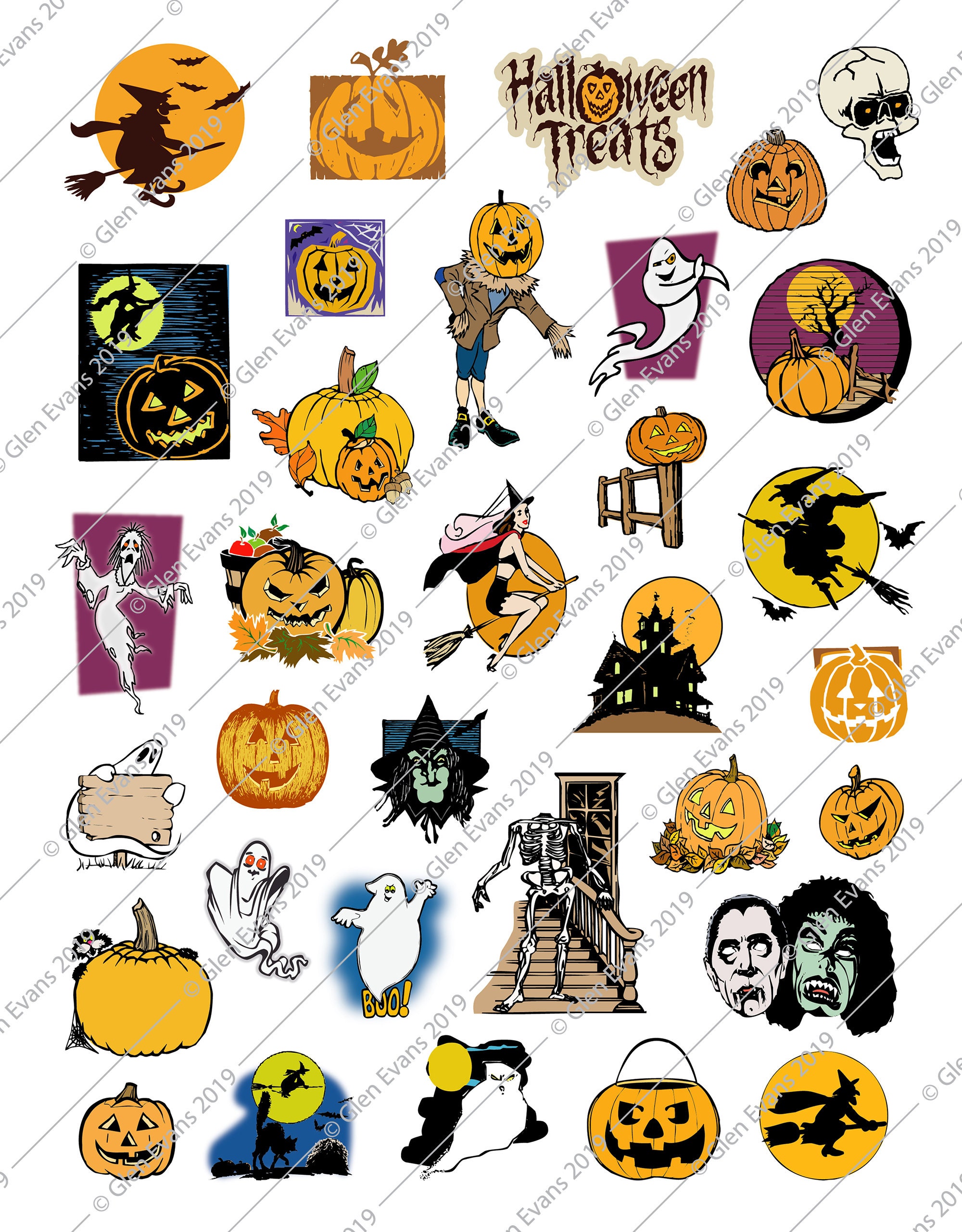 Instant Download Sheet of 33 Hi-res 8.5