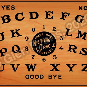 Instant Download Mystifying Oracle Talking Board by William Fuld, Baltimore, MD c. 1919 (Spirit Board, Ouija Board) PDF and JPEG