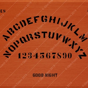 Instant Download Bond-Kennard &quot;Good Night&quot; Talking Board, Baltimore, MD c.1890 (Spirit Board, Ouija Board) PDF and JPEG