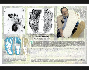 洋書 Big Footprints by Krantz 洋書 Big Footprints by Krantz Bigfoot Left Footprint