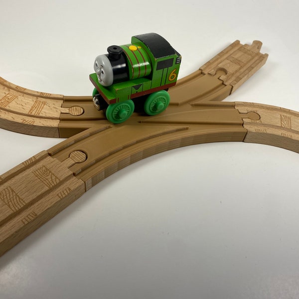 Switch - Shunting Special Train Track Railway Piece - Thomas Brio Wooden Railway Compatible