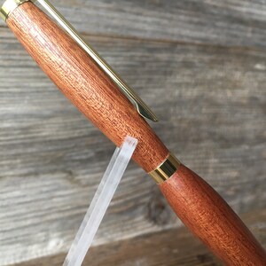 Sapele Wood Pen Hand Turned, Executive and Slimline image 5