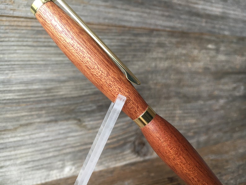 Sapele Wood Pen Hand Turned, Executive and Slimline image 5