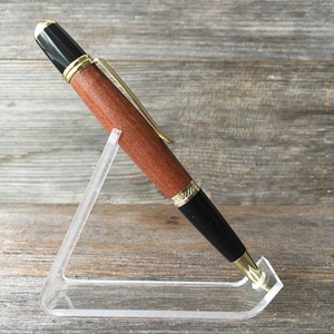 Sapele Wood Pen Hand Turned, Executive and Slimline image 2