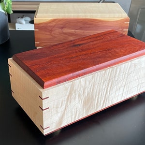 Keepsake Box Maple & Padauk