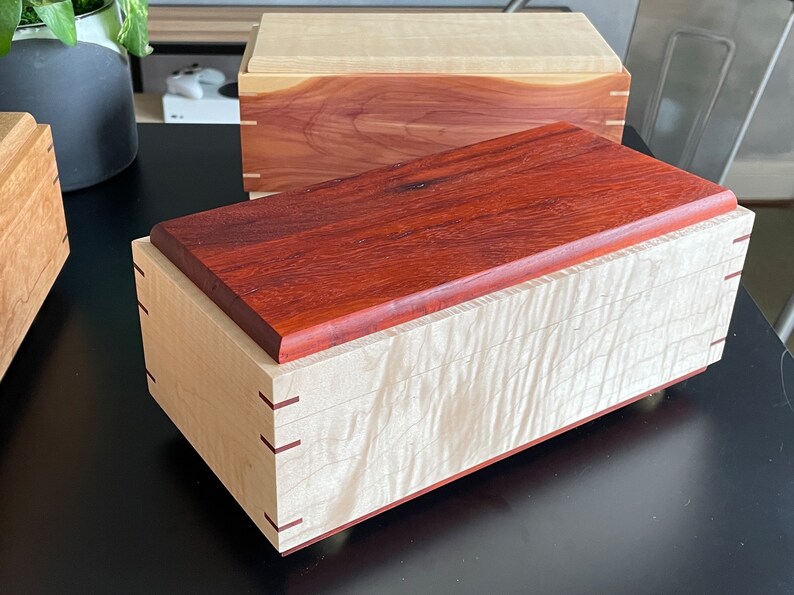 Keepsake Box Maple & Padauk