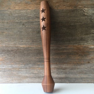 Hand-Turned Cocktail Muddler Walnut, Cherry or Maple image 4