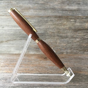 Walnut Wood Pen Hand Turned, Executive and Slimline image 8