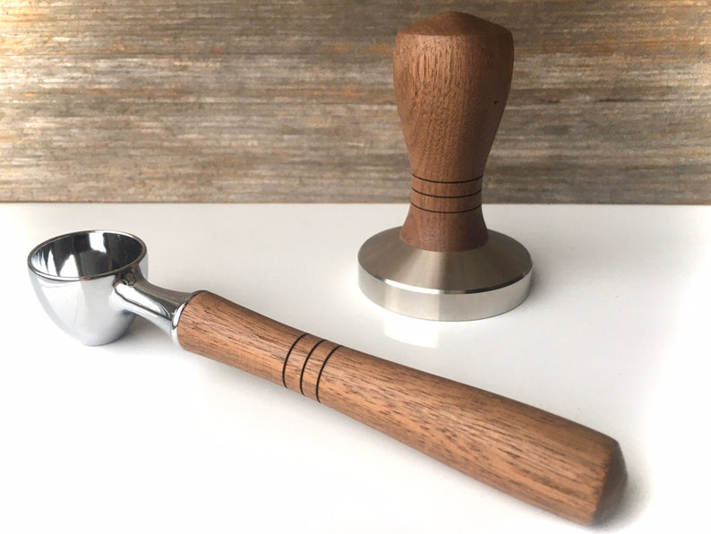 Walnut Coffee Scoop & Espresso Tamper Set Etsy