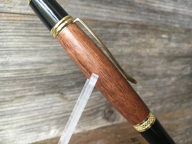 Walnut Wood Pen Hand Turned, Executive and Slimline image 6