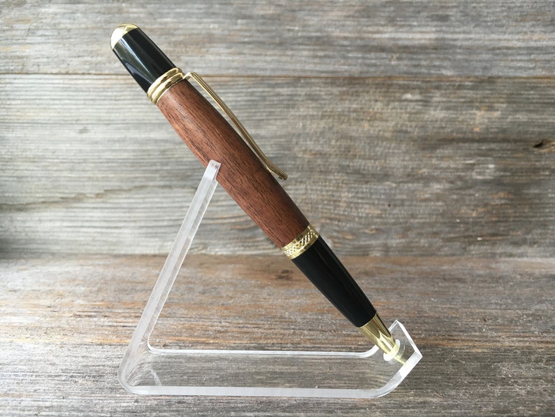 Walnut Wood Pen Hand Turned, Executive and Slimline image 5