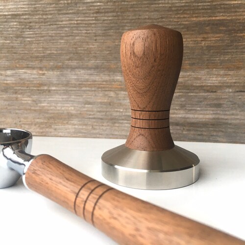 Walnut Coffee Scoop & Espresso Tamper Set Etsy