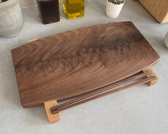 Walnut Sushi Board & Chopsticks